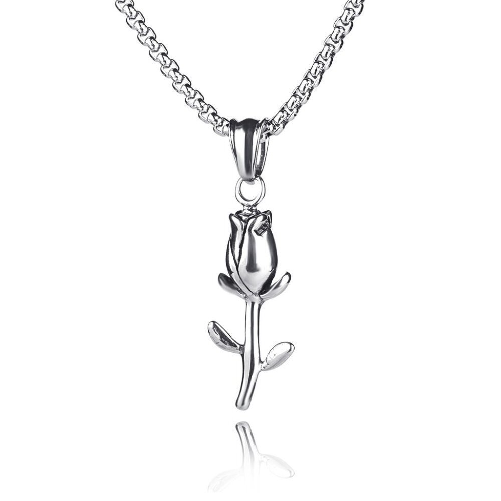 ❤️One Branch Flower Cute Simple Pendant necklace for women/men, N90201P221 - Picture 6 of 8